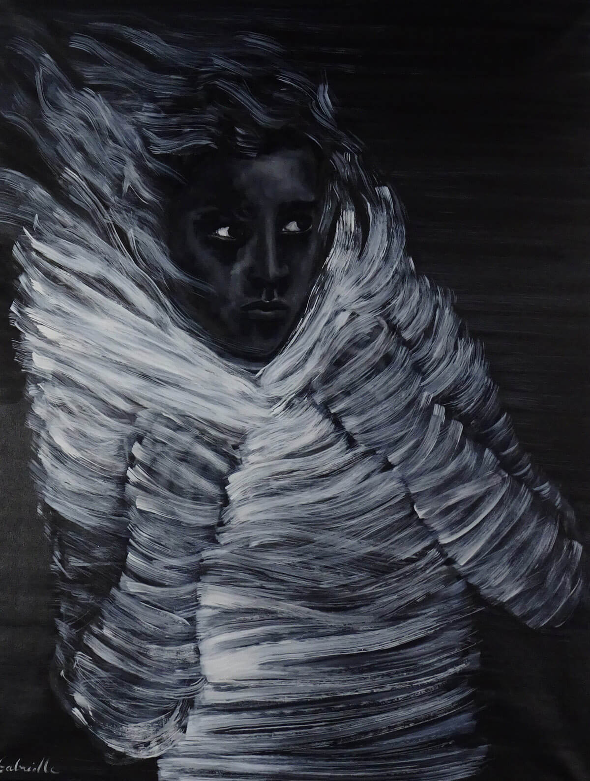 Hésitation 2020 huile sur toile 89x116 cm