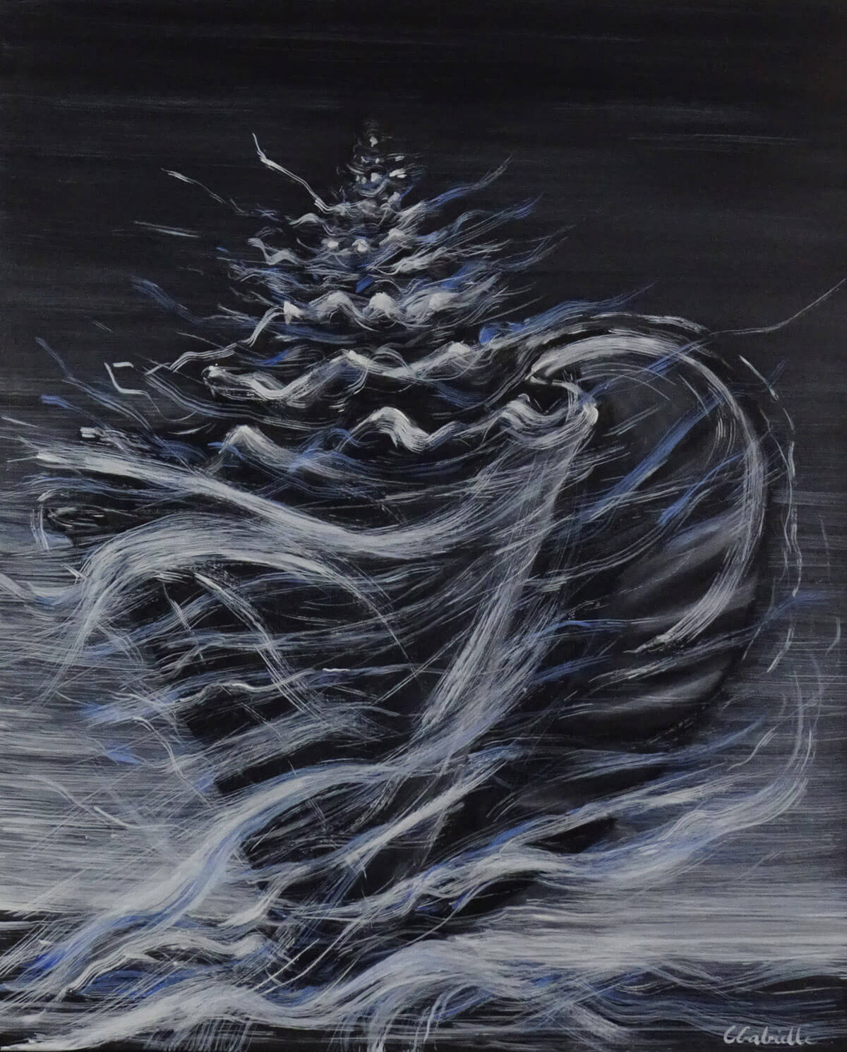 Lambi 2021 huile sur toile 60x73 cm