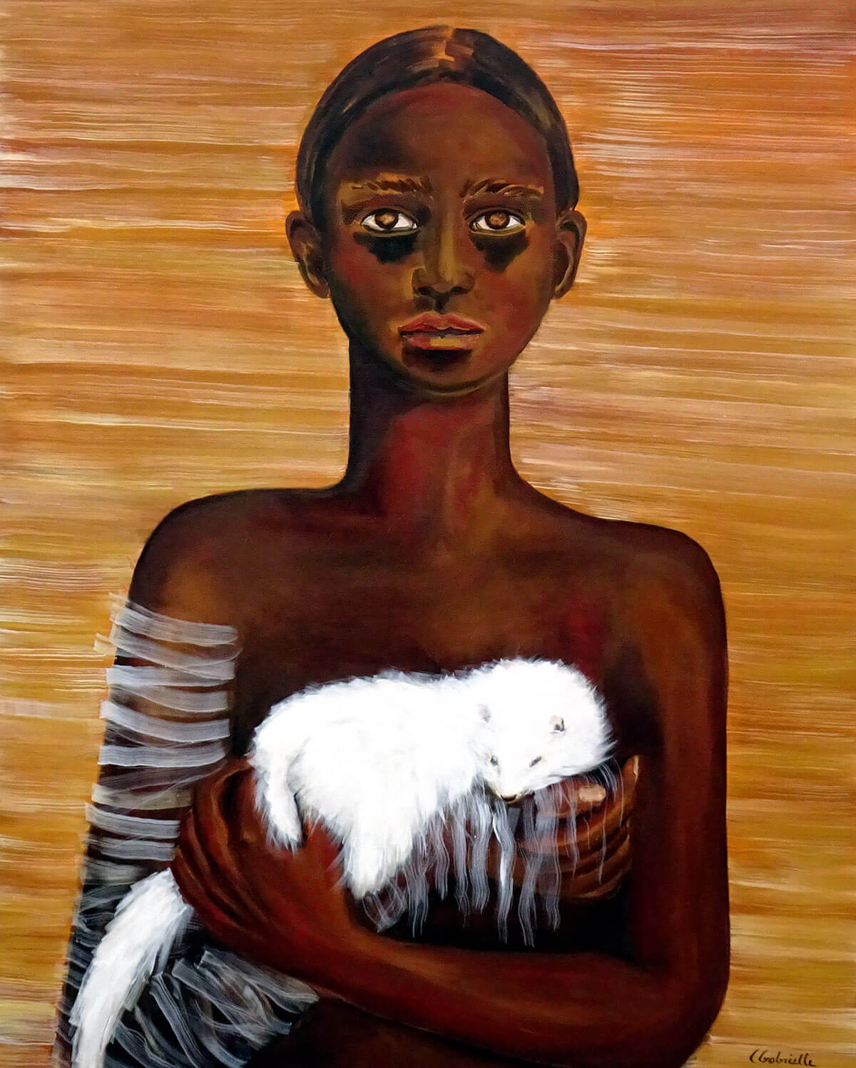 Mutilation 2020 huile sur toile 89x116 cm