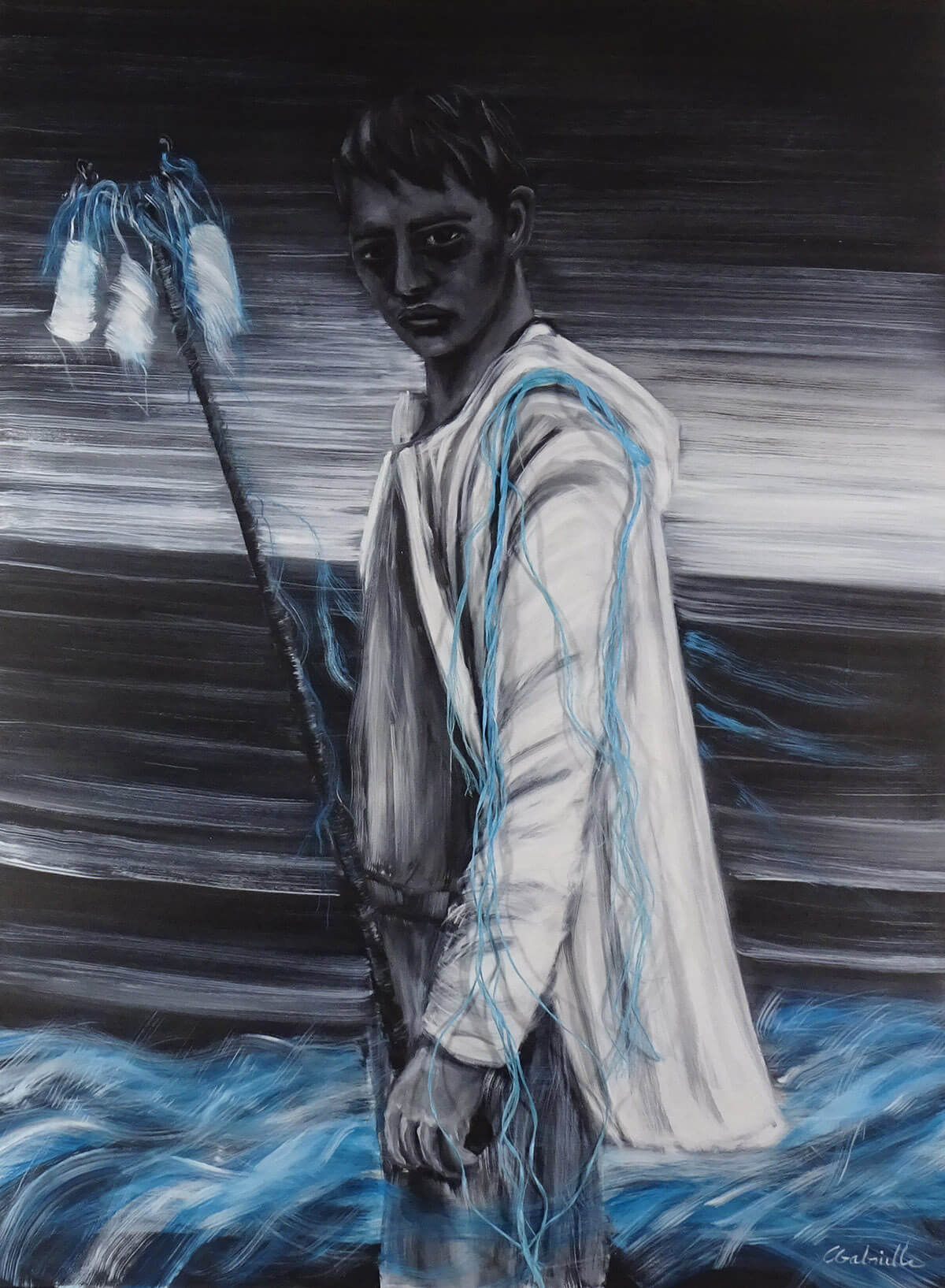 Pollution 2020 huile sur toile 97x130 cm
